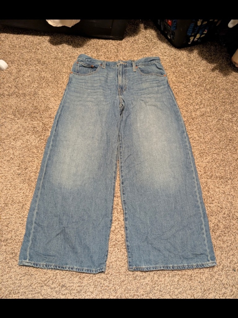 Classic Wide-Leg Women's Jeans - Light Blue